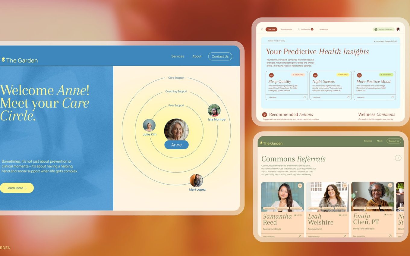 The Garden concept: a care circle interface for women&rsquo;s health